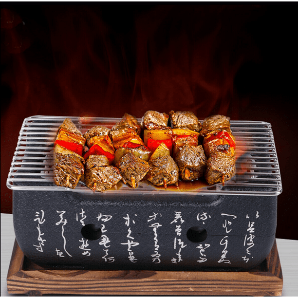Japanese Korean Style Ceramic BBQ Grill Hibachi Charcoal Barbecue Stove  ！！